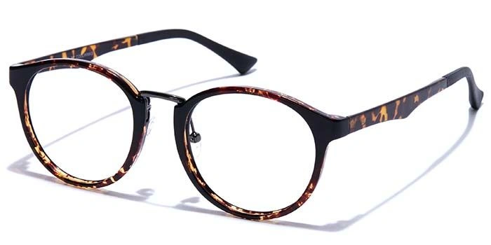 GRAVIATE by Coolwinks E18A7525 Glossy Tortoise Full Frame Round Eyeglasses for Men and Women-TORTOISE-1