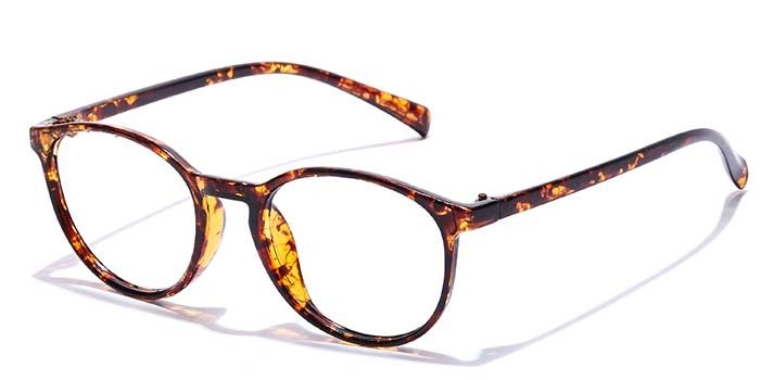 GRAVIATE by Coolwinks E18B7250 Glossy Tortoise Full Frame Round Eyeglasses for Men and Women-TORTOISE-1