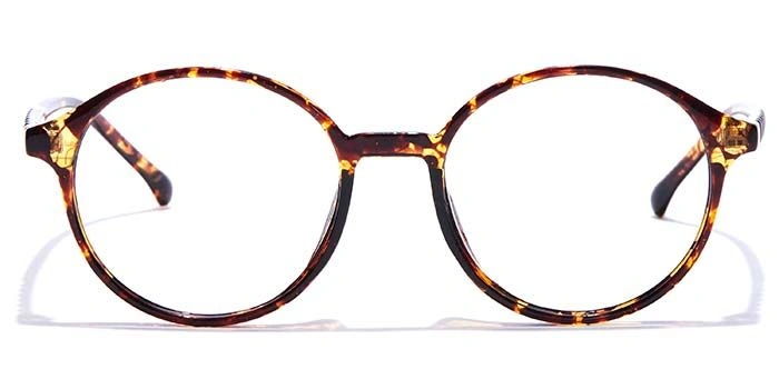 GRAVIATE by Coolwinks E18B7284 Glossy Tortoise Full Frame Round Eyeglasses for Men and Women-