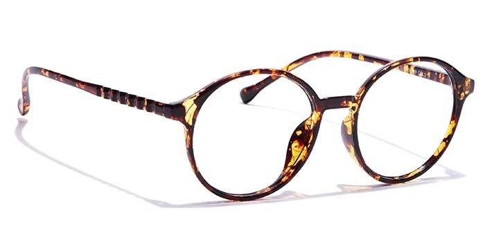 GRAVIATE by Coolwinks E18B7284 Glossy Tortoise Full Frame Round Eyeglasses for Men and Women-TORTOISE-2