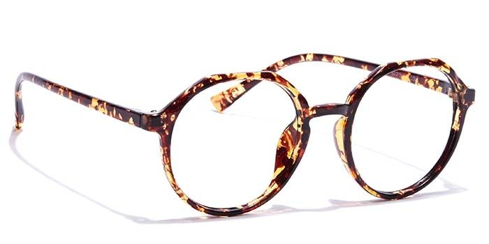 GRAVIATE by Coolwinks E18B7314 Glossy Tortoise Full Frame Round Eyeglasses for Men and Women-TORTOISE-2