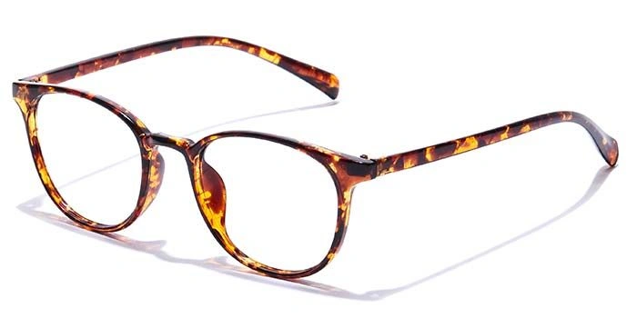 GRAVIATE by Coolwinks E18B7330 Glossy Tortoise Full Frame Round Eyeglasses for Men and Women-TORTOISE-1