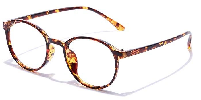 GRAVIATE by Coolwinks E18B7342 Glossy Tortoise Full Frame Round Eyeglasses for Men and Women-TORTOISE-1