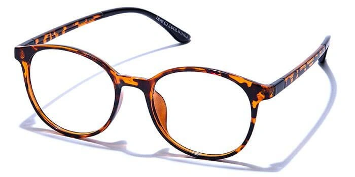 GRAVIATE by Coolwinks E18C6588 Glossy Tortoise Full Frame Round Eyeglasses for Men and Women-TORTOISE-1