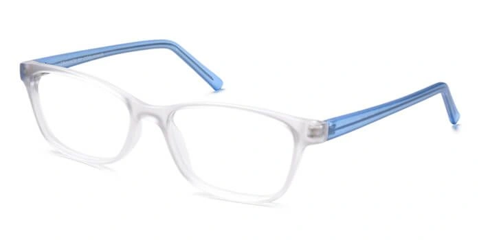 GRAVIATE by Coolwinks E50B6536 Matte Transparent Full Frame Rectangle Eyeglasses for Kids-TRANSPARENT-1