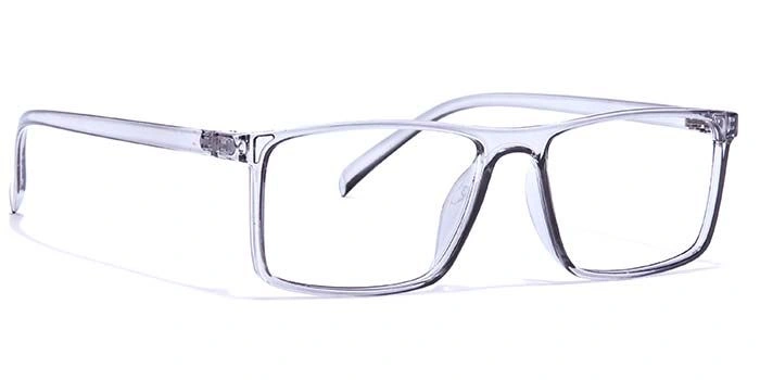 GRAVIATE by Coolwinks E50A7394 Glossy Transparent Full Frame Rectangle Eyeglasses for Men and Women-TRANSPARENT-2