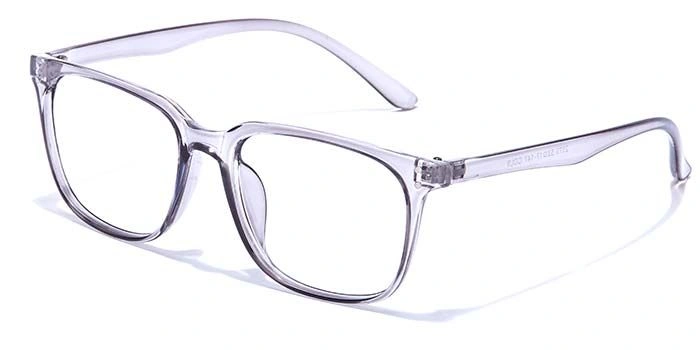 GRAVIATE by Coolwinks E50A7266 Glossy Transparent Full Frame Retro Square Eyeglasses for Men and Women-TRANSPARENT-1