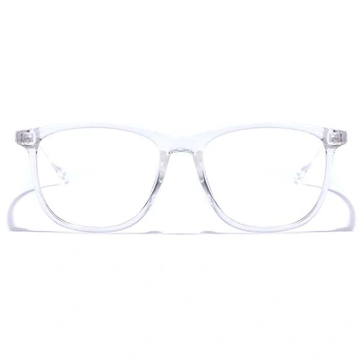 GRAVIATE by Coolwinks E50B7390 Glossy Transparent Full Frame Retro Square Eyeglasses for Men and Women