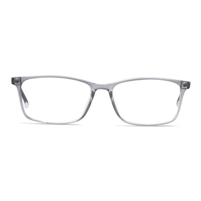 GRAVIATE by Coolwinks E50B7625 Glossy Transparent Full Frame Retro Square Eyeglasses for Men and Women