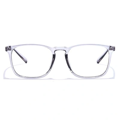 GRAVIATE by Coolwinks E50C7302 Glossy Transparent Full Frame Retro Square Eyeglasses for Men and Women