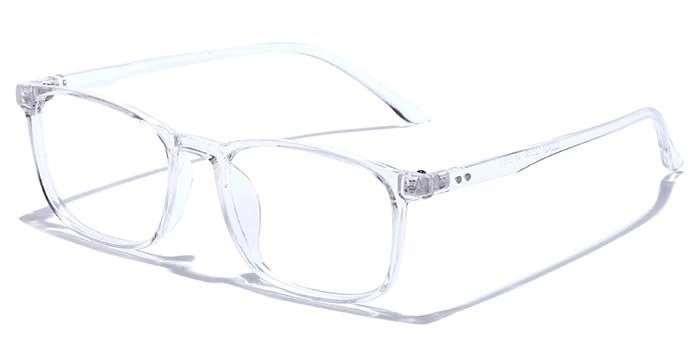 GRAVIATE by Coolwinks E50C7389 Glossy Transparent Full Frame Retro Square Eyeglasses for Men and Women-TRANSPARENT-1