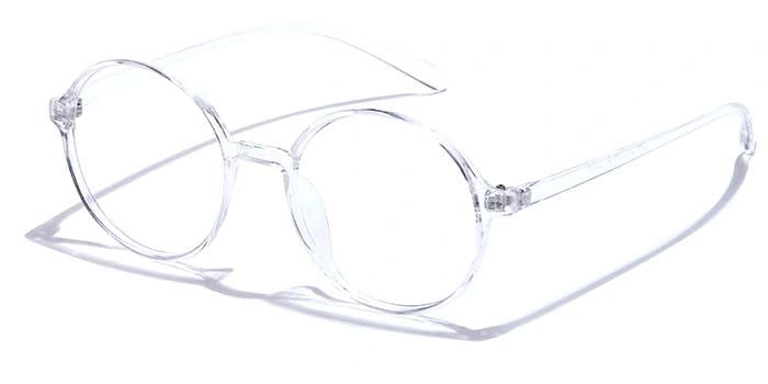 GRAVIATE by Coolwinks E50B7375 Glossy Transparent Full Frame Round Eyeglasses for Men and Women-TRANSPARENT-1