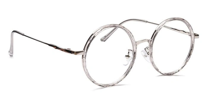 GRAVIATE by Coolwinks E50C6564 Glossy Transparent Full Frame Round Eyeglasses for Men and Women-TRANSPARENT-2