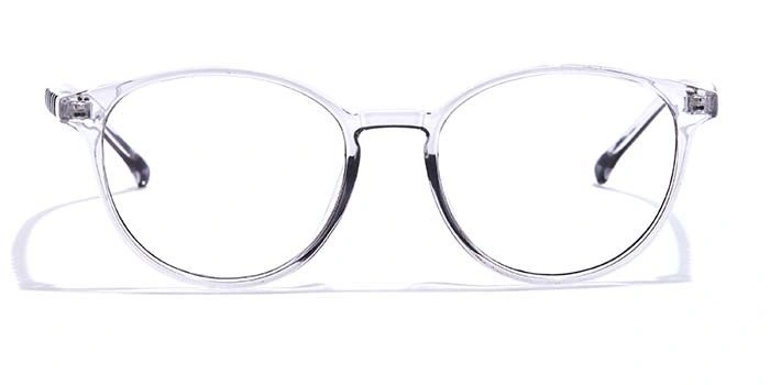 GRAVIATE by Coolwinks E50C7282 Glossy Transparent Full Frame Round Eyeglasses for Men and Women-