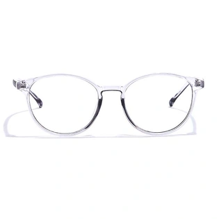 GRAVIATE by Coolwinks E50C7282 Glossy Transparent Full Frame Round Eyeglasses for Men and Women