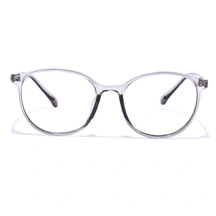 GRAVIATE by Coolwinks E50C7289 Glossy Transparent Full Frame Round Eyeglasses for Men and Women