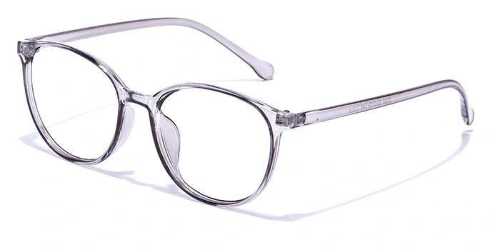 GRAVIATE by Coolwinks E50C7289 Glossy Transparent Full Frame Round Eyeglasses for Men and Women-TRANSPARENT-1
