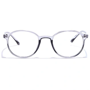 GRAVIATE by Coolwinks E50C7344 Glossy Transparent Full Frame Round Eyeglasses for Men and Women