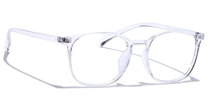 GRAVIATE by Coolwinks E50C7384 Glossy Transparent Full Frame Round Eyeglasses for Men and Women-TRANSPARENT-2