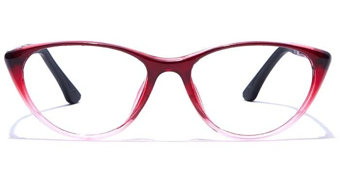 GRAVIATE by Coolwinks E33A7654 Glossy Wine Full Frame Cateye Eyeglasses for Women-