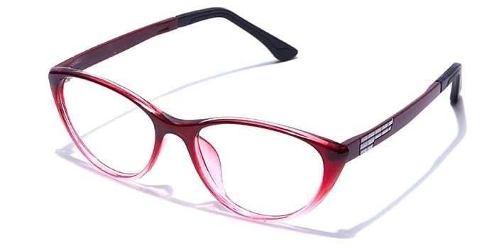 GRAVIATE by Coolwinks E33A7654 Glossy Wine Full Frame Cateye Eyeglasses for Women-WINE-1