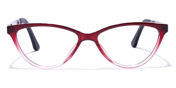 GRAVIATE by Coolwinks E33A7657 Glossy Wine Full Frame Cateye Eyeglasses for Women-