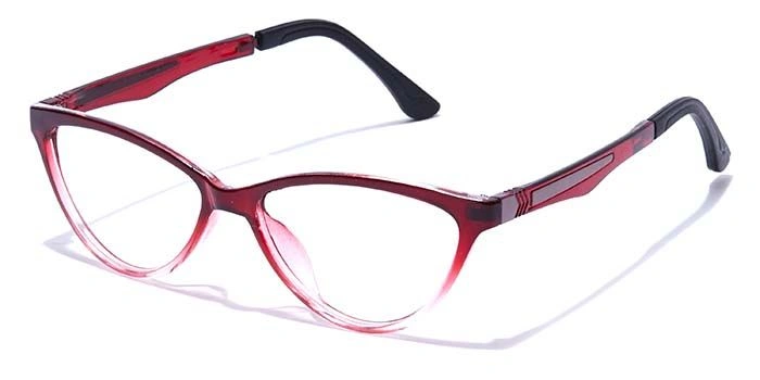 GRAVIATE by Coolwinks E33A7657 Glossy Wine Full Frame Cateye Eyeglasses for Women-WINE-1