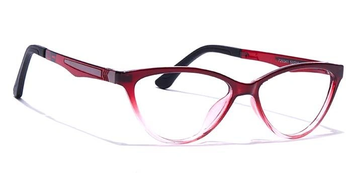 GRAVIATE by Coolwinks E33A7657 Glossy Wine Full Frame Cateye Eyeglasses for Women-WINE-2