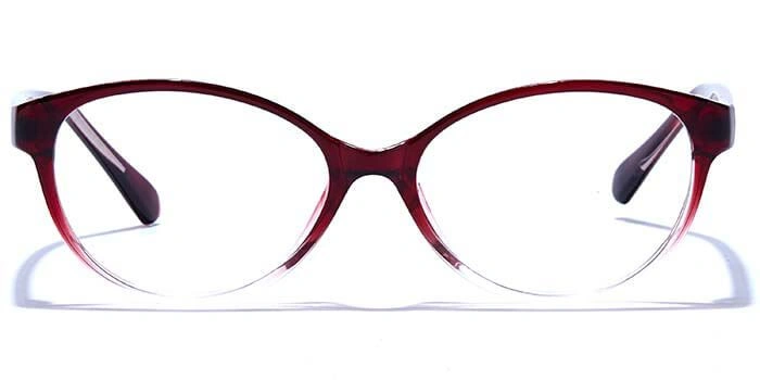 GRAVIATE by Coolwinks E33B6645 Glossy Wine Full Frame Cateye Eyeglasses for Women-