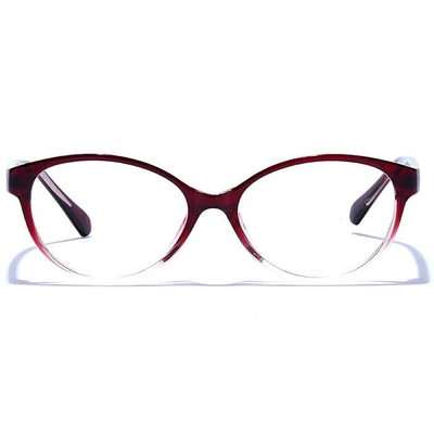 GRAVIATE by Coolwinks E33B6645 Glossy Wine Full Frame Cateye Eyeglasses for Women