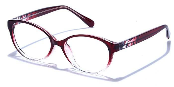 GRAVIATE by Coolwinks E33B6645 Glossy Wine Full Frame Cateye Eyeglasses for Women-WINE-1