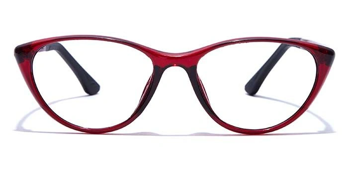 GRAVIATE by Coolwinks E33B7653 Glossy Wine Full Frame Cateye Eyeglasses for Women-