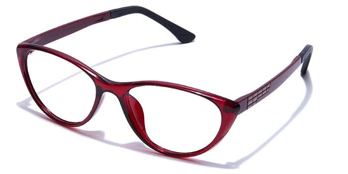 GRAVIATE by Coolwinks E33B7653 Glossy Wine Full Frame Cateye Eyeglasses for Women-WINE-1