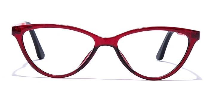 GRAVIATE by Coolwinks E33B7658 Glossy Wine Full Frame Cateye Eyeglasses for Women-