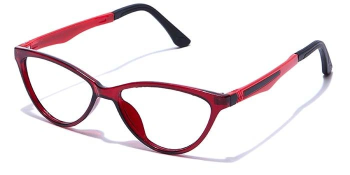 GRAVIATE by Coolwinks E33B7658 Glossy Wine Full Frame Cateye Eyeglasses for Women-WINE-1