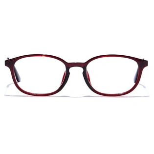 GRAVIATE by Coolwinks E33C7581 Glossy Wine Full Frame Oval Eyeglasses for Women