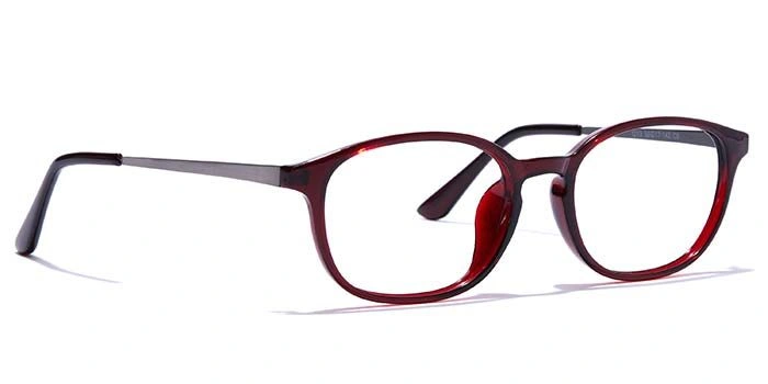 GRAVIATE by Coolwinks E33C7581 Glossy Wine Full Frame Oval Eyeglasses for Women-WINE-2
