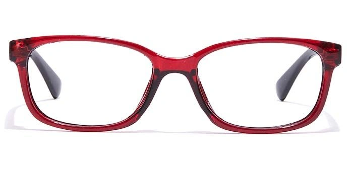 GRAVIATE by Coolwinks E33A7121 Glossy Wine Full Frame Rectangle Eyeglasses for Kids-