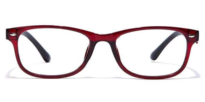 GRAVIATE by Coolwinks E33A7143 Glossy Wine Full Frame Rectangle Eyeglasses for Kids-