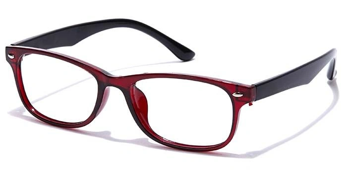 GRAVIATE by Coolwinks E33A7143 Glossy Wine Full Frame Rectangle Eyeglasses for Kids-WINE-1