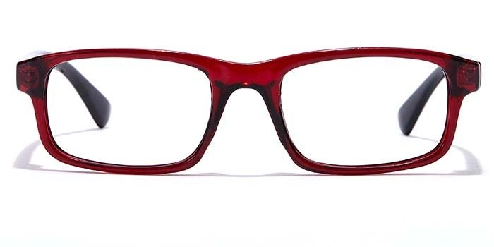 GRAVIATE by Coolwinks E33B7137 Glossy Wine Full Frame Rectangle Eyeglasses for Kids-