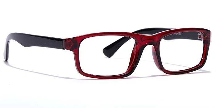 GRAVIATE by Coolwinks E33B7137 Glossy Wine Full Frame Rectangle Eyeglasses for Kids-WINE-2