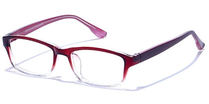 GRAVIATE by Coolwinks E15C6438 Glossy Wine Full Frame Rectangle Eyeglasses for Women-WINE-1