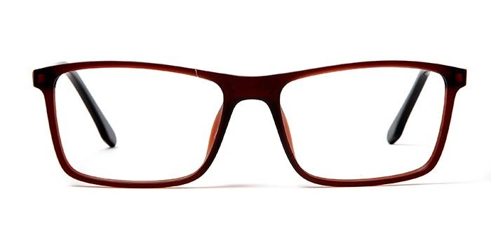 GRAVIATE by Coolwinks E20D5641 Matte Wine Full Frame Rectangle Eyeglasses for Men and Women-