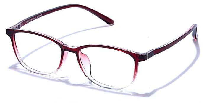 GRAVIATE by Coolwinks E33A6651 Glossy Wine Full Frame Rectangle Eyeglasses for Men and Women-WINE-1