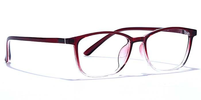 GRAVIATE by Coolwinks E33A6651 Glossy Wine Full Frame Rectangle Eyeglasses for Men and Women-WINE-2