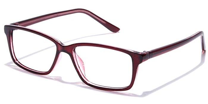 GRAVIATE by Coolwinks E33A7420 Glossy Wine Full Frame Rectangle Eyeglasses for Men and Women-WINE-1