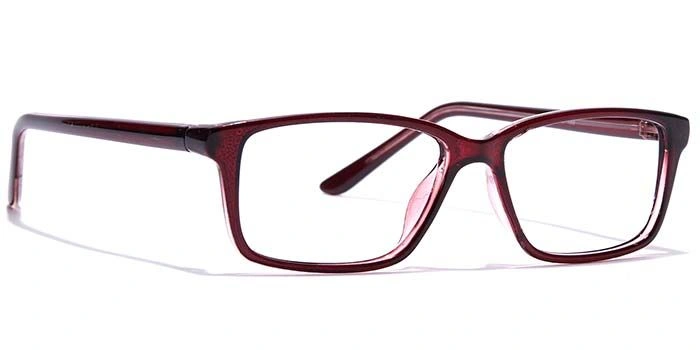 GRAVIATE by Coolwinks E33A7420 Glossy Wine Full Frame Rectangle Eyeglasses for Men and Women-WINE-2