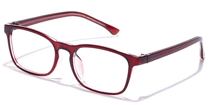 GRAVIATE by Coolwinks E33A7426 Glossy Wine Full Frame Rectangle Eyeglasses for Men and Women-WINE-1