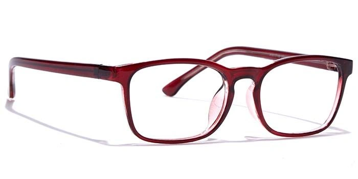 GRAVIATE by Coolwinks E33A7426 Glossy Wine Full Frame Rectangle Eyeglasses for Men and Women-WINE-2